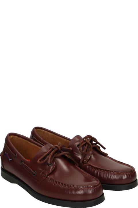 Docksides Portland Loafers In Bordeaux Leather