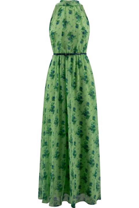 Max Mara Studio for Women Max Mara Studio Cactus Silk Long Dress