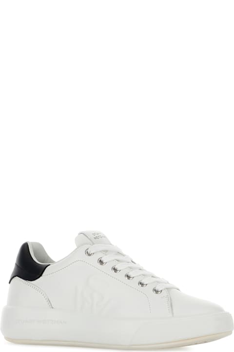 Stuart Weitzman Shoes for Women Stuart Weitzman White Leather Sneakers