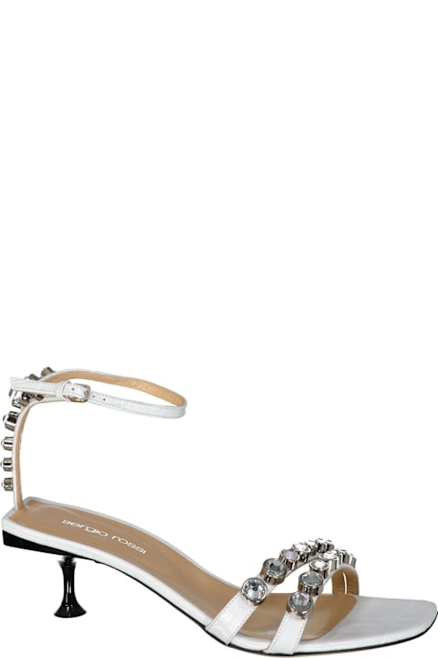 Homeware Sergio Rossi Leather Crystal Sandals