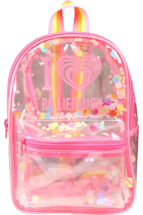 Billieblush for Kids Billieblush Transparent Backpack For Girl With Logo