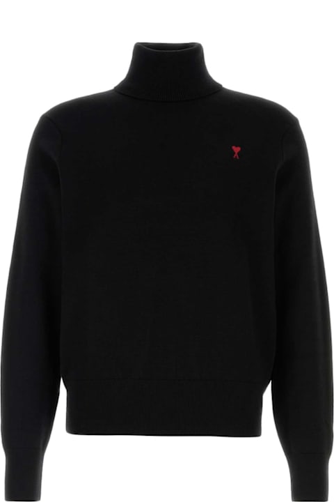 Ami Alexandre Mattiussi for Kids Ami Alexandre Mattiussi Black Wool Sweater