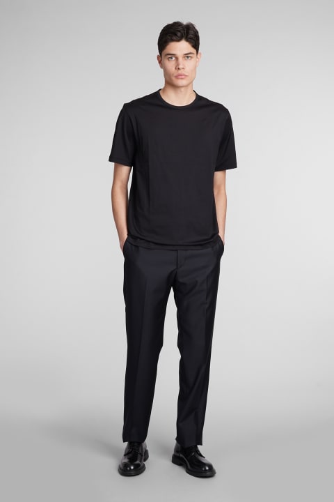 Theory Clothing for Men Theory T-shirt In Black Cotton