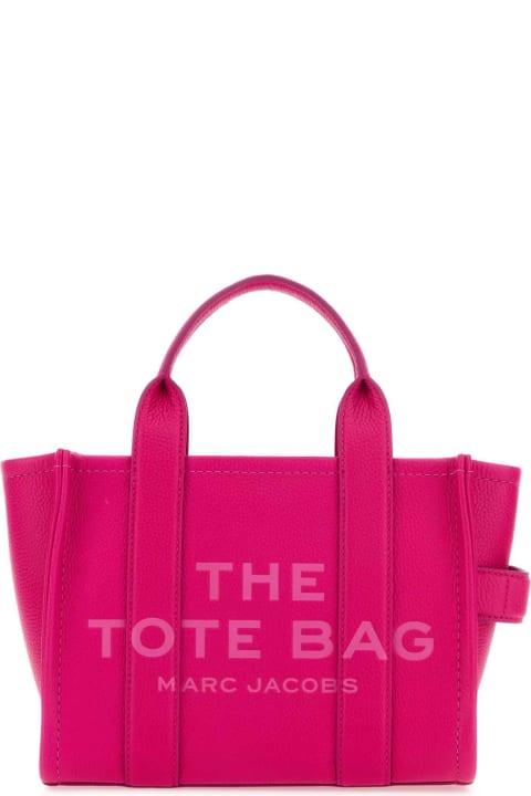ウィメンズ新着アイテム Marc Jacobs Fuchsia Leather Mini The Tote Bag Handbag