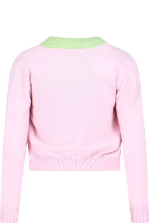 Canessa Clothing for Women Canessa Two-tone Crop Knit Cardigan