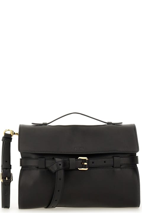 Moschino for Kids Moschino Nappa Leather "tie Me" Clutch