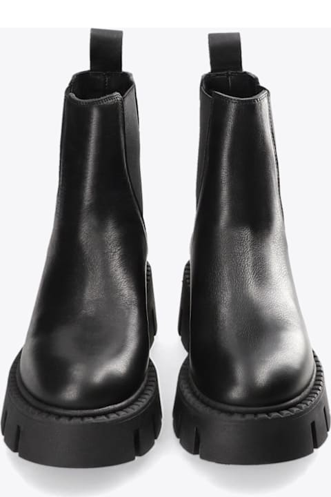 Copenhagen Shoes for Women Copenhagen Woman Leather Chelsea Boot Black leather chelsea boots with chunky sole