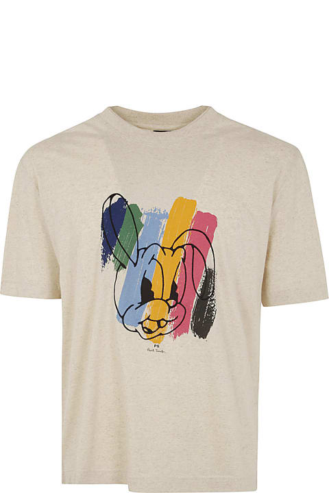 PS by Paul Smith for Men PS by Paul Smith Mens Reg Fit Ss Tshirt Rabbit