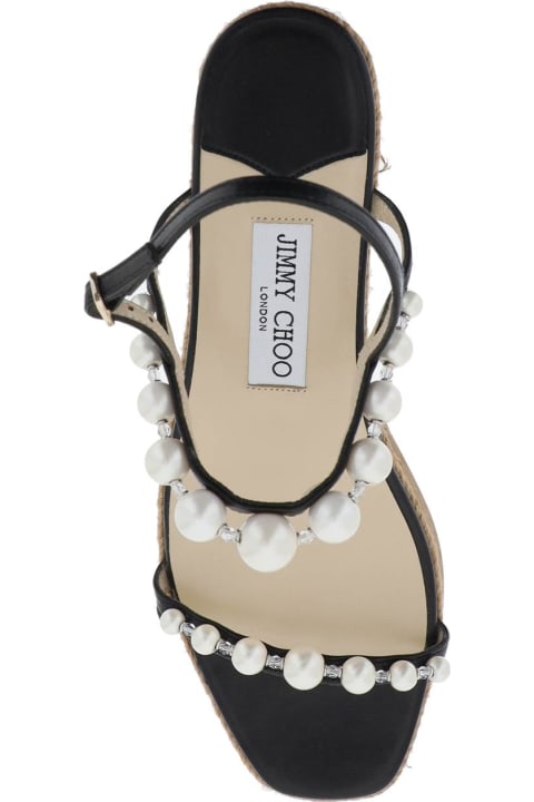 Fashion for Women Jimmy Choo Amatuus 60 Wedge And Pearl Sandals