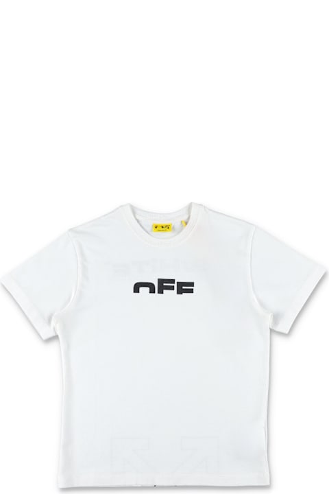 Homeware Off-White Off-white Kids Cotton T-shirt With Logo Print