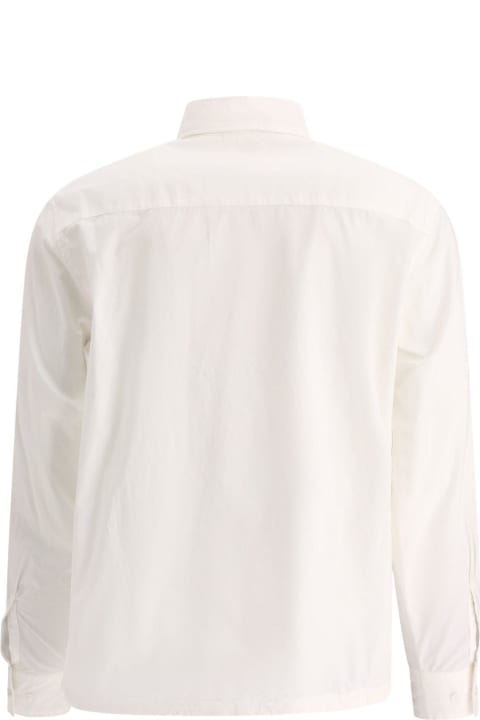 C.P. Company Coats & Jackets for Women C.P. Company Logo Embroidered Buttoned Poplin Overshirt