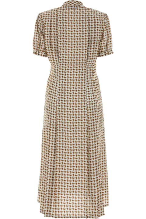 Miu Miu Dresses for Women Miu Miu Printed Crepe Dress