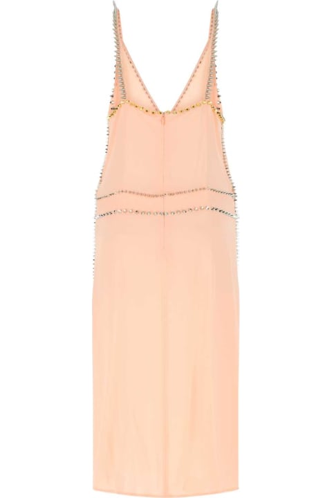 ウィメンズ Miu Miuのワンピース＆ドレス Miu Miu Pink Stretch Viscose Dress