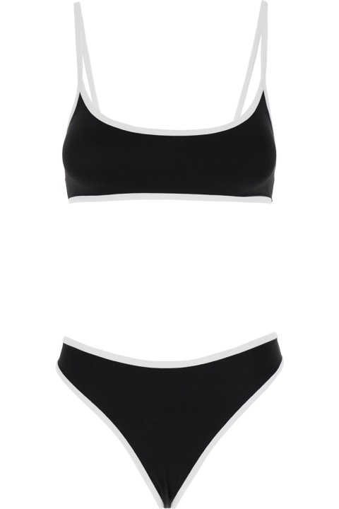 Anjuna Swimwear for Women Anjuna Black Two-piece Bikini With Contrasting Trim In Stretch Polyamide Woman