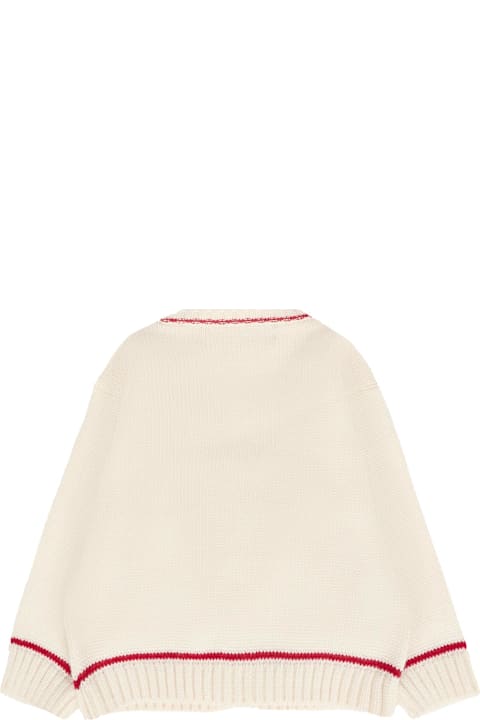 Homeware La stupenderia Ivory Vory Cardigan For Baby Boy