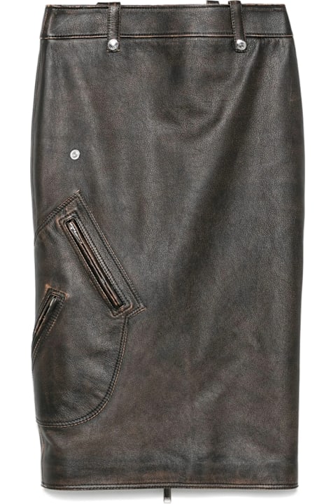 Alexander McQueen for Kids Alexander McQueen Leather Skirt