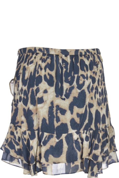 IRO for Women IRO Ruffle Leopard Print Skirt