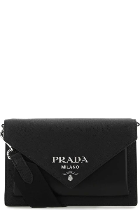 Fashion for Women Prada Black Leather Crossbody Bag