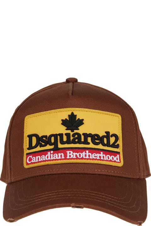 Accessories for Men Dsquared2 Canadian Patch Baseball Hat