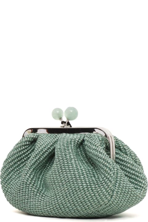 Clutches for Women Weekend Max Mara Pasticcino Green Bag