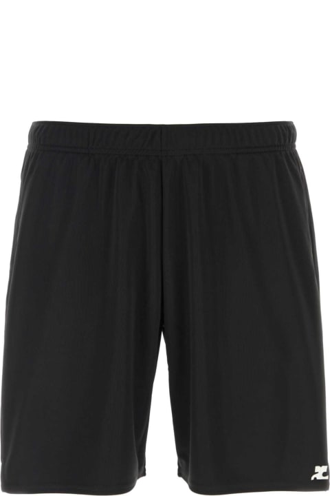 メンズ Courrègesのボトムス Courrèges Black Polyester Bermuda Shorts