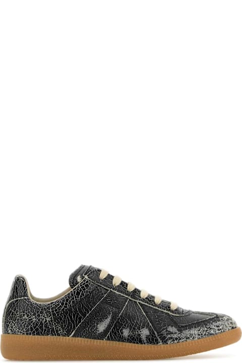 Homeware Maison Margiela Black Leather Sneakers