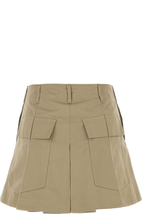 Sacai for Women Sacai Khaki Cotton Shorts
