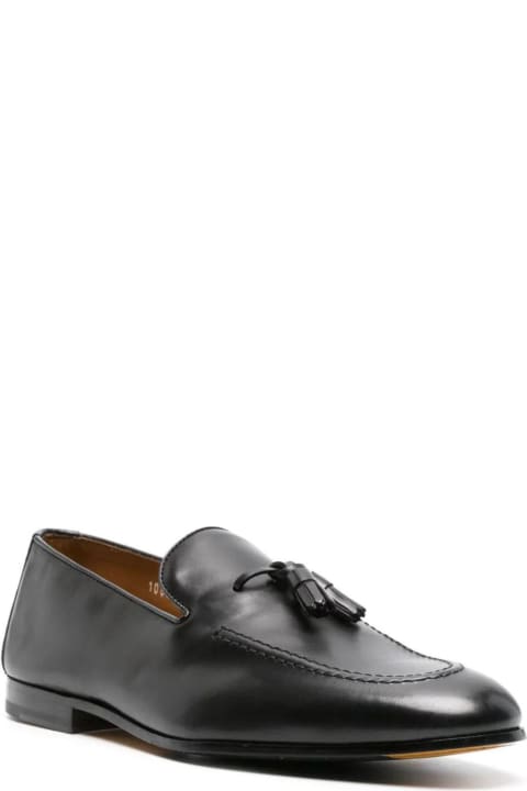 Doucal's Loafers & Boat Shoes for Men Doucal's Black Calf Leather Loafers