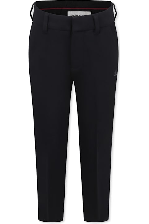 Calvin Klein ملابس تحتية لـ أولاد Calvin Klein Black Trousers For Boy With Logo