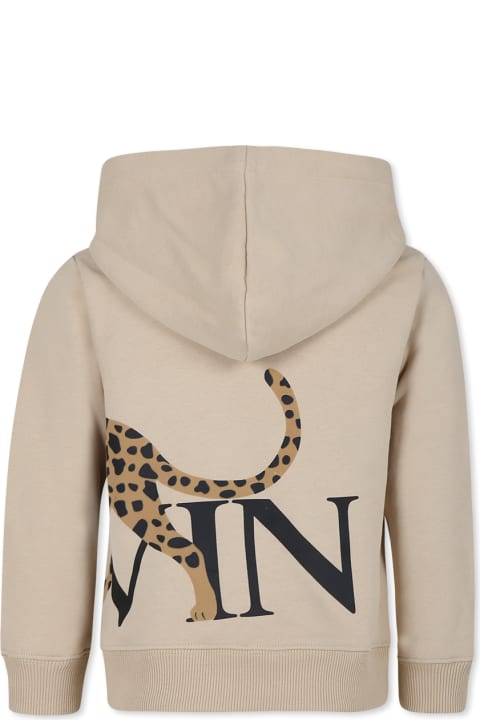 Lanvin Sweaters & Sweatshirts for Boys Lanvin Beige Sweatshirt For Kids With Logo