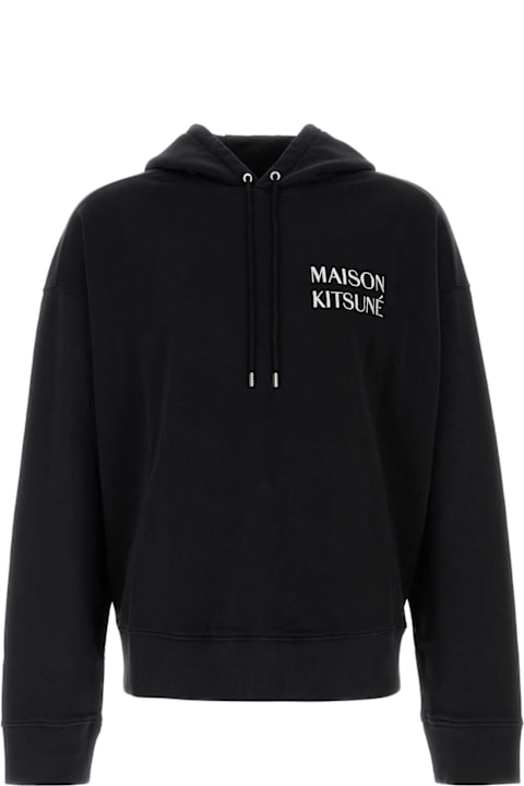 Maison Kitsuné for Men Maison Kitsuné Black Cotton Sweatshirt