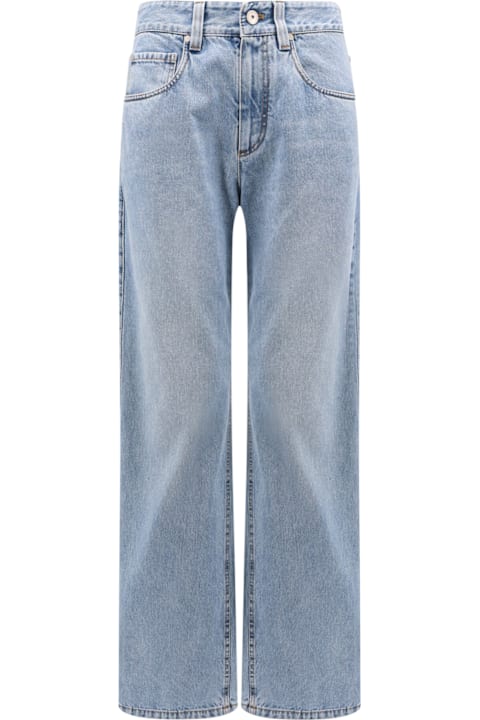 Brunello Cucinelli Jeans for Women Brunello Cucinelli Blue Cotton Denim Jeans