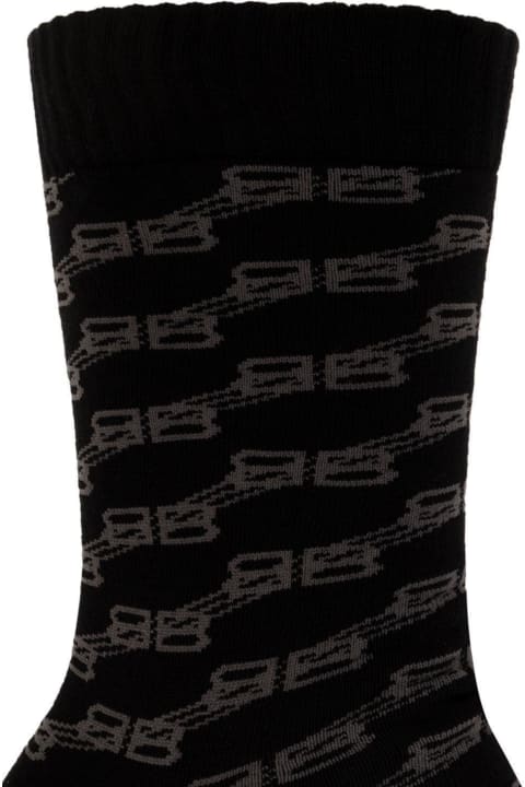Underwear for Men Balenciaga Logo Monogram Socks