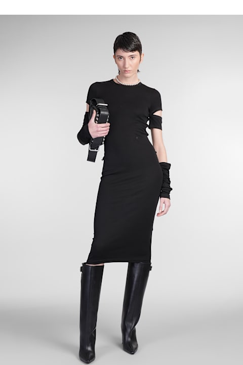 Helmut Lang فساتين لـ السيدات Helmut Lang Dress Woman In Black Cotton