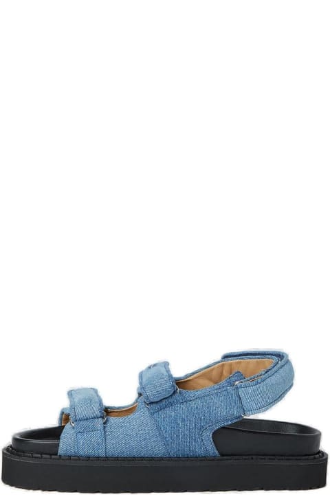 Shoes for Women Isabel Marant Touch-strap Open-toe Denim Sandals