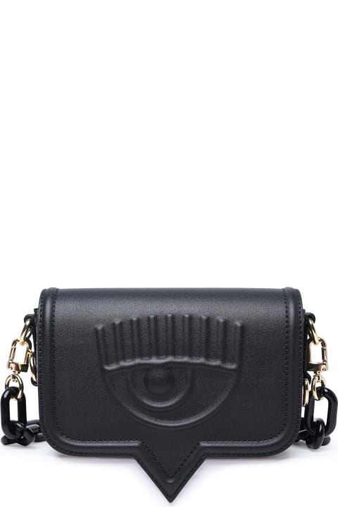 Shoulder Bags for Women Chiara Ferragni Small 'eyelike' Black Polyester Bag