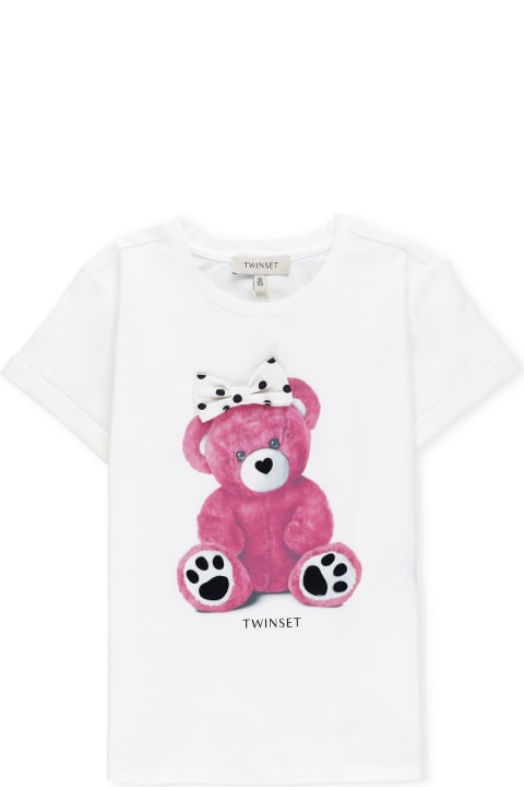 TwinSet Topwear for Girls TwinSet T-shirt With Print