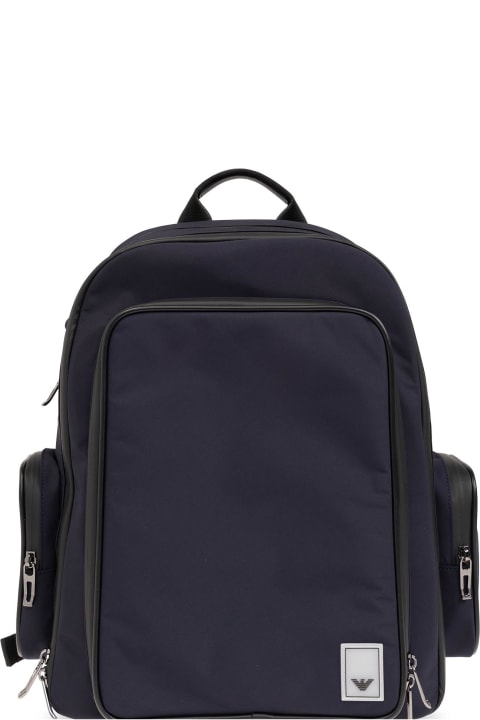 メンズ Emporio Armaniのバックパック Emporio Armani Emporio Armani Backpack With Logo