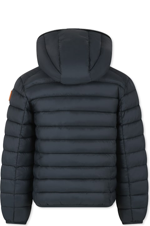 Homeware Save the Duck Green Down Jacket For Boy With Logo