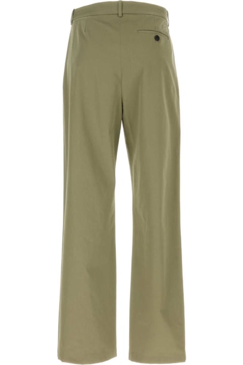 Loewe Pants for Men Loewe Army Green Cotton Pant