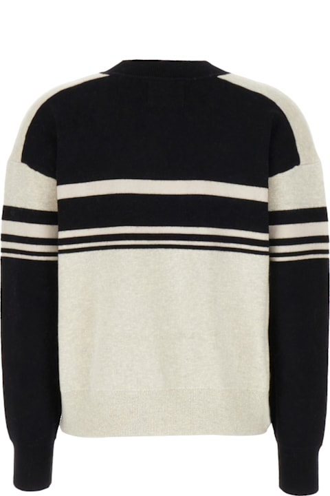 Sale for Women Marant Étoile Two-tone Stretch Cotton Blend Callie Sweater