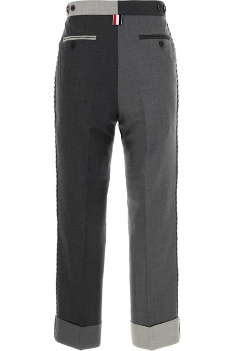 Thom Browne سراويل طويلة وقصيرة لـ السيدات Thom Browne Two-tone Wool Pant