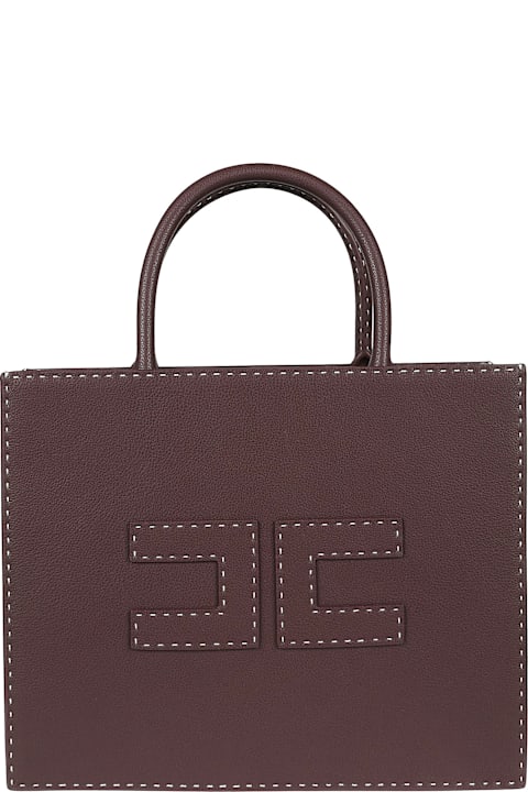 Homeware Elisabetta Franchi Medium Logo Tote Bag