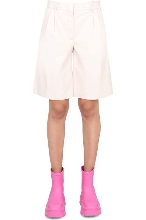 Homeware MSGM Faux Leather Bermuda Shorts