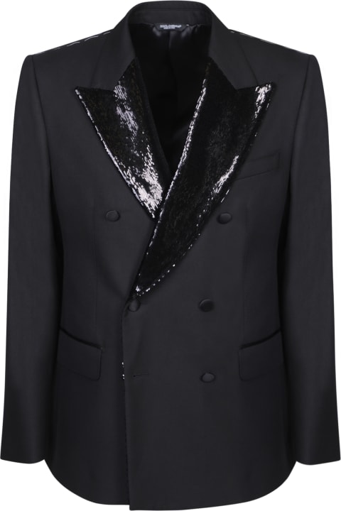 أدوات منزلية Dolce & Gabbana Sequin Detailed Double-breasted Blazer