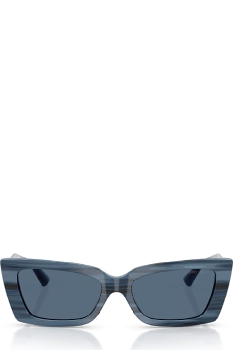 Jimmy Choo Eyewear for Men Jimmy Choo Eyewear Jimmy Choo 5037bu 507280 Blu Navy Striato Sunglasses