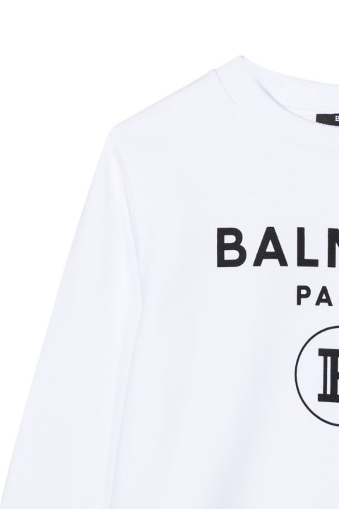 Sweaters & Sweatshirts for Boys Balmain Sweatshirt Crewneck Front Logo