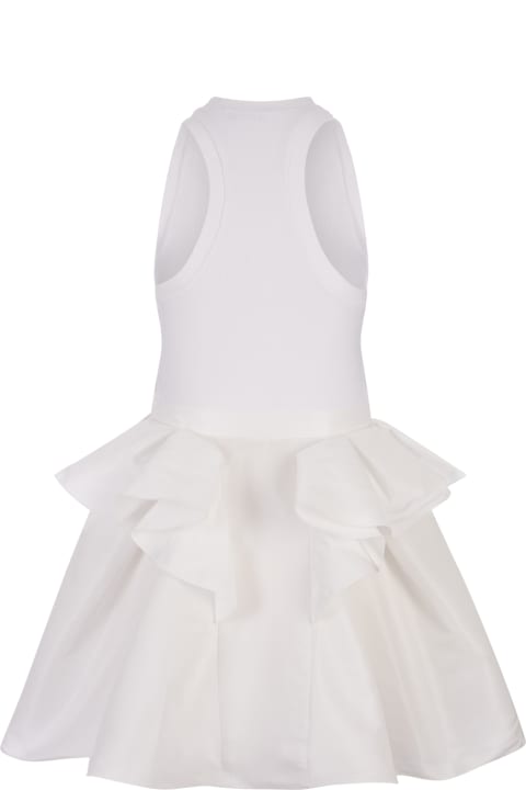 Alexander McQueen Dresses for Women Alexander McQueen White Hybrid Mini Dress