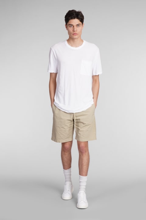 Pants for Men PT Torino Shorts In Beige Cotton