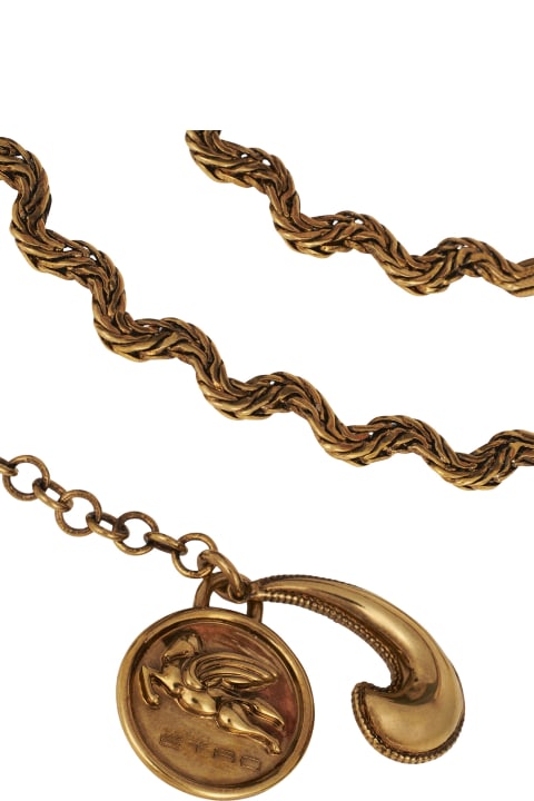 Necklaces for Women Etro Long Waves Necklace With Charms